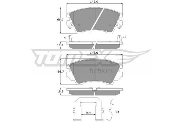 TOMEX BRAKES Jarrupala, levyjarru TX 16-34